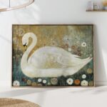 Klimt Swan Print