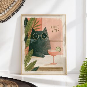 La Dolce Vita Cat Print