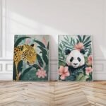 Leopard & Panda Print Set