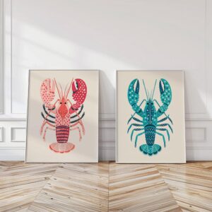 Lobster Set of 2 Prints