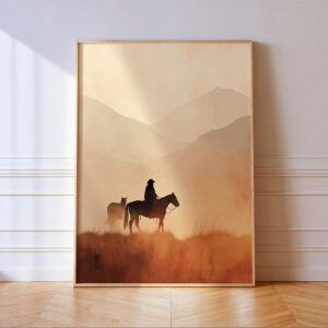 Lone Cowboy Print