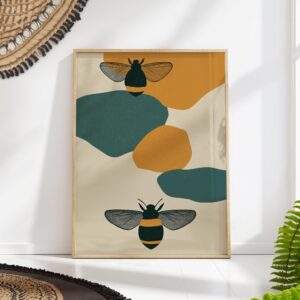 Mid Century Bee Poster