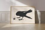 Minimalist Crow Art Print