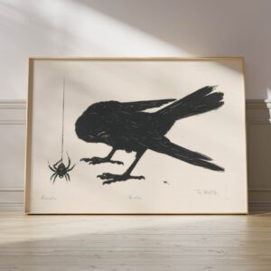 Minimalist Crow Art Print