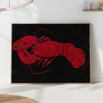 Minimalist Lobster Wall Art