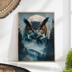 Mystical Owl Moon Print