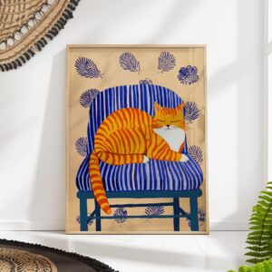 Orange Tabby Cat Print
