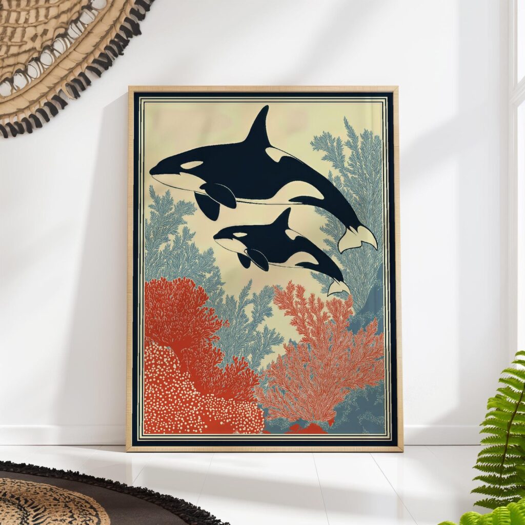 Orca Coastal Wall Art Orca Coastal Wall Art