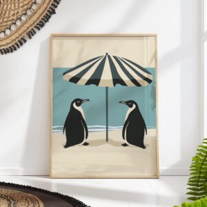 Penguin Beach Poster