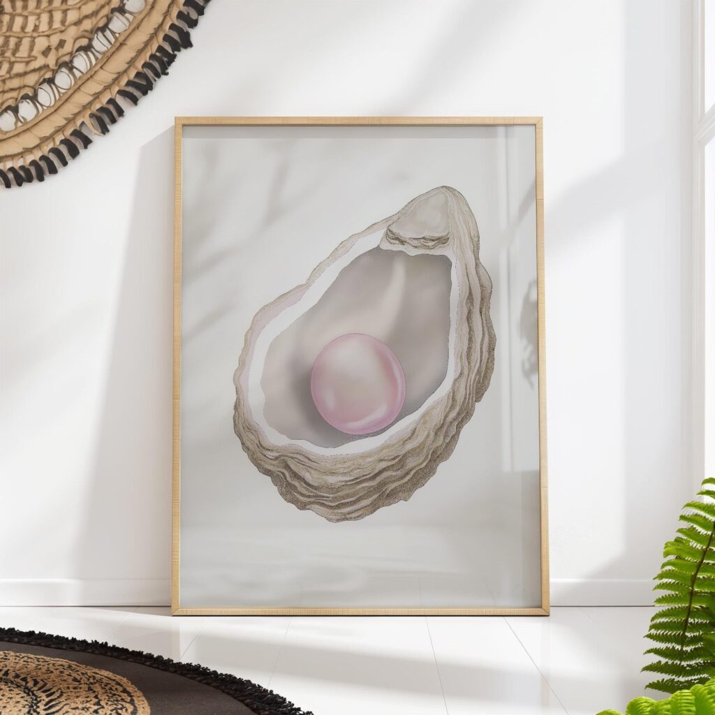Pink Pearl Oyster Print Pink Pearl Oyster Print