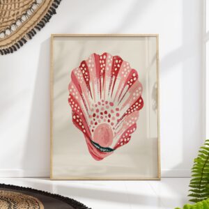 Pink Seashell Print