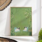Pug Garden Print