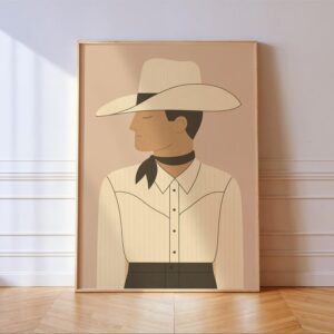 Quiet Cowboy Western Print