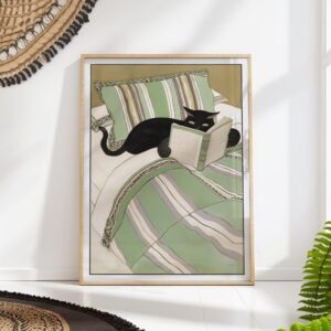 Reading Cat Print