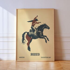 Rodeo Cowboy Art Print