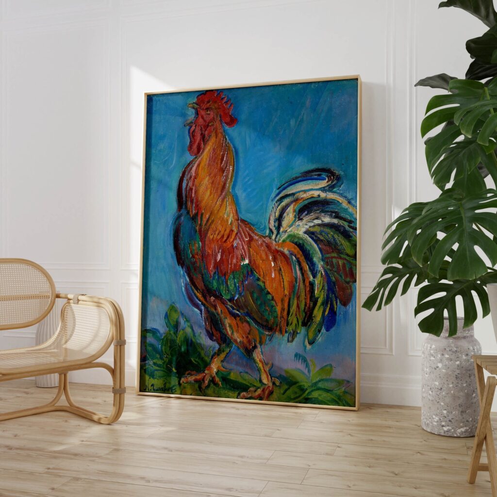 Rustic Rooster Art Print Rustic Rooster Art Print