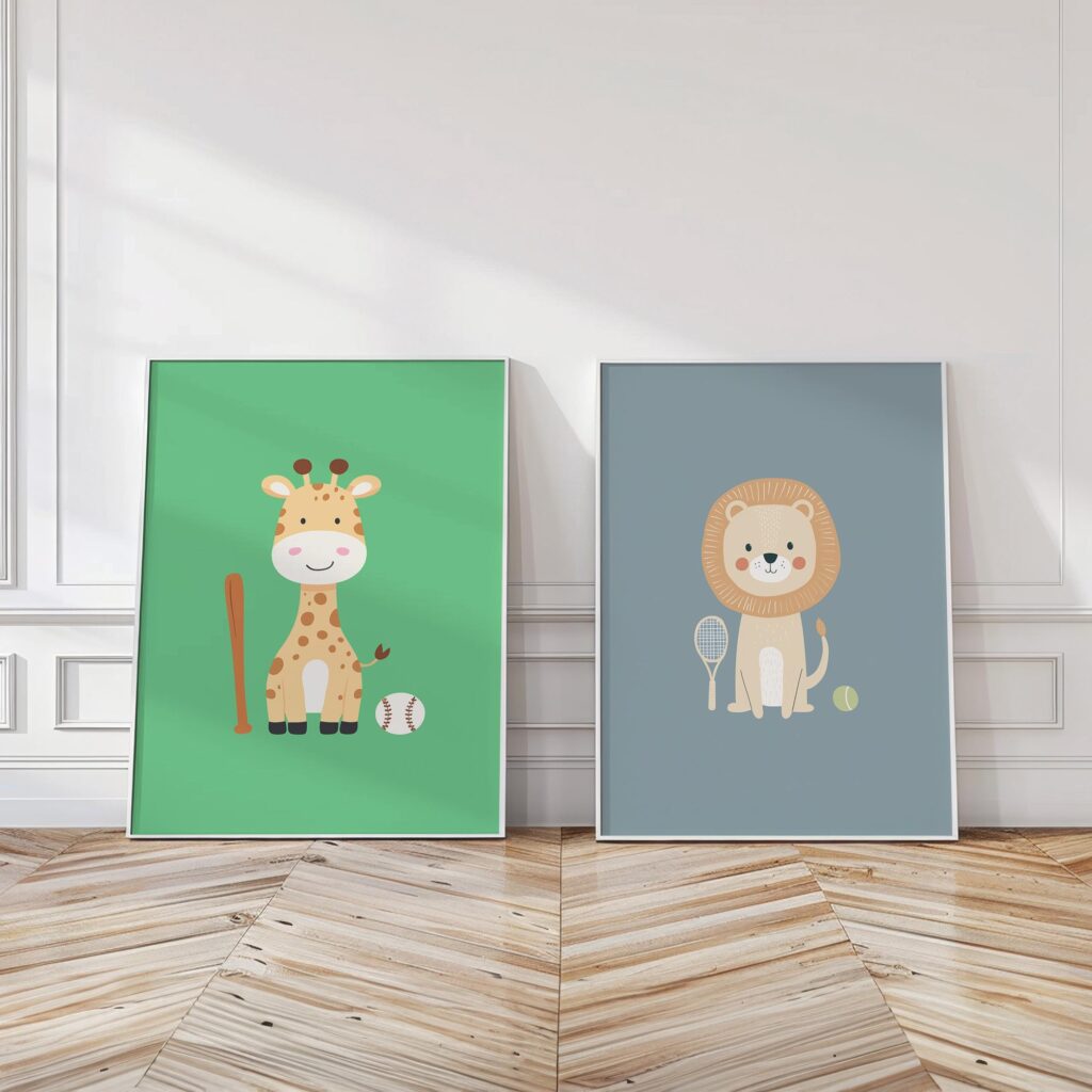 Safari Nursery Prints Set Safari Nursery Prints Set