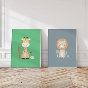 Safari Nursery Prints Set