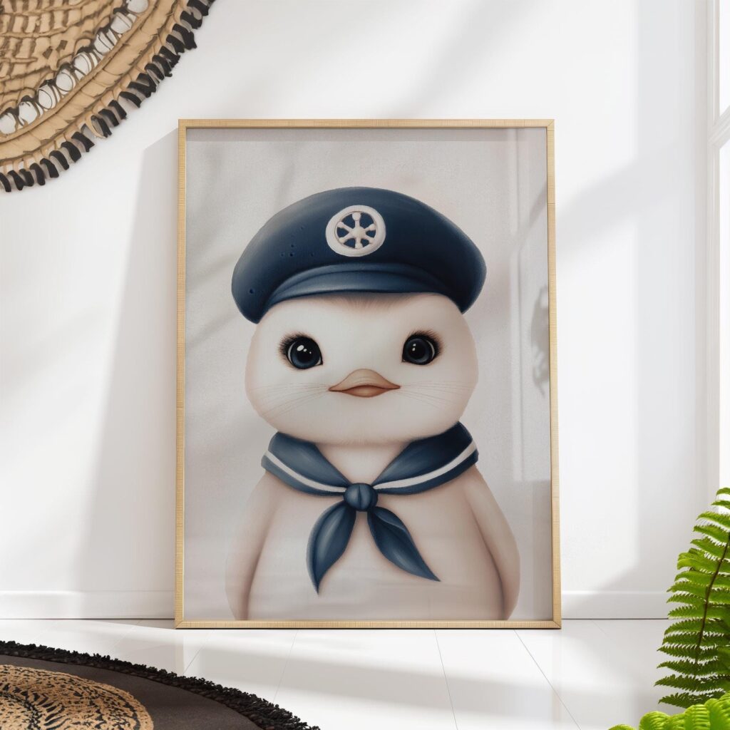 Sailor Penguin Nursery Print Sailor Penguin Nursery Print