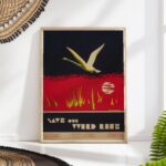 Save Our Wildlife Vintage Wall Art