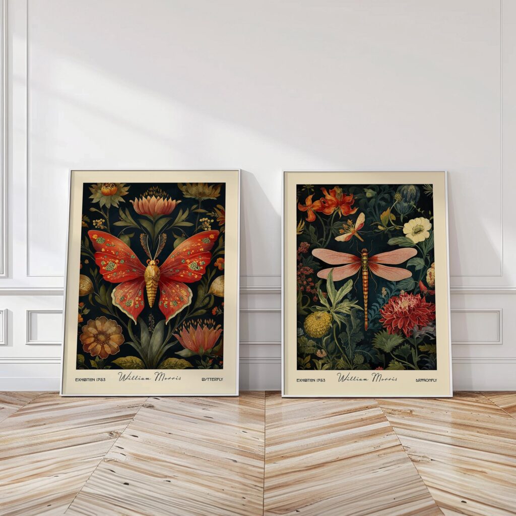 Set Of 2 William Morris Insects Prints Set Of 2 William Morris Insects Prints