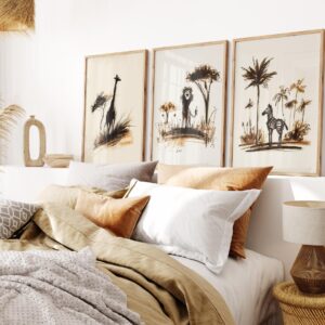 Set Of 3 Safari Art Prints