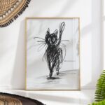 Sketch Cat Print