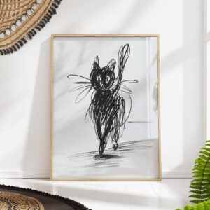 Sketch Cat Print