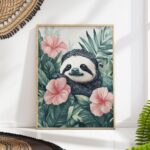 Sloth Nursery Art Print