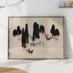 Stag and Deers Nursery Art Print