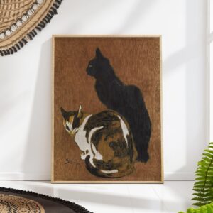 Steinlen Two Cats Print
