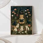 Tabby Cat Reading Print