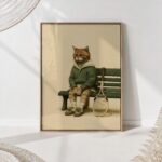 Tabby Tennis Cat Print