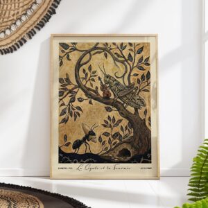 The Cicada and the Ant Art Print