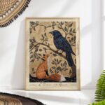 The Raven and the Fox Art Print