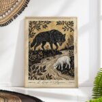 The Wolf And the Lamb La Fontaine Fable Art