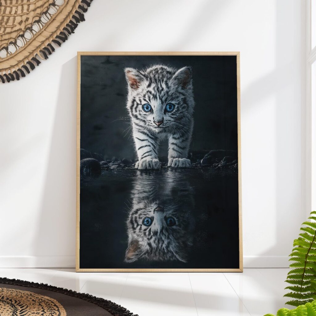Tiger Reflection Cat Poster Tiger Reflection Cat Poster