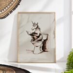 Unicorn Bathroom Art Print