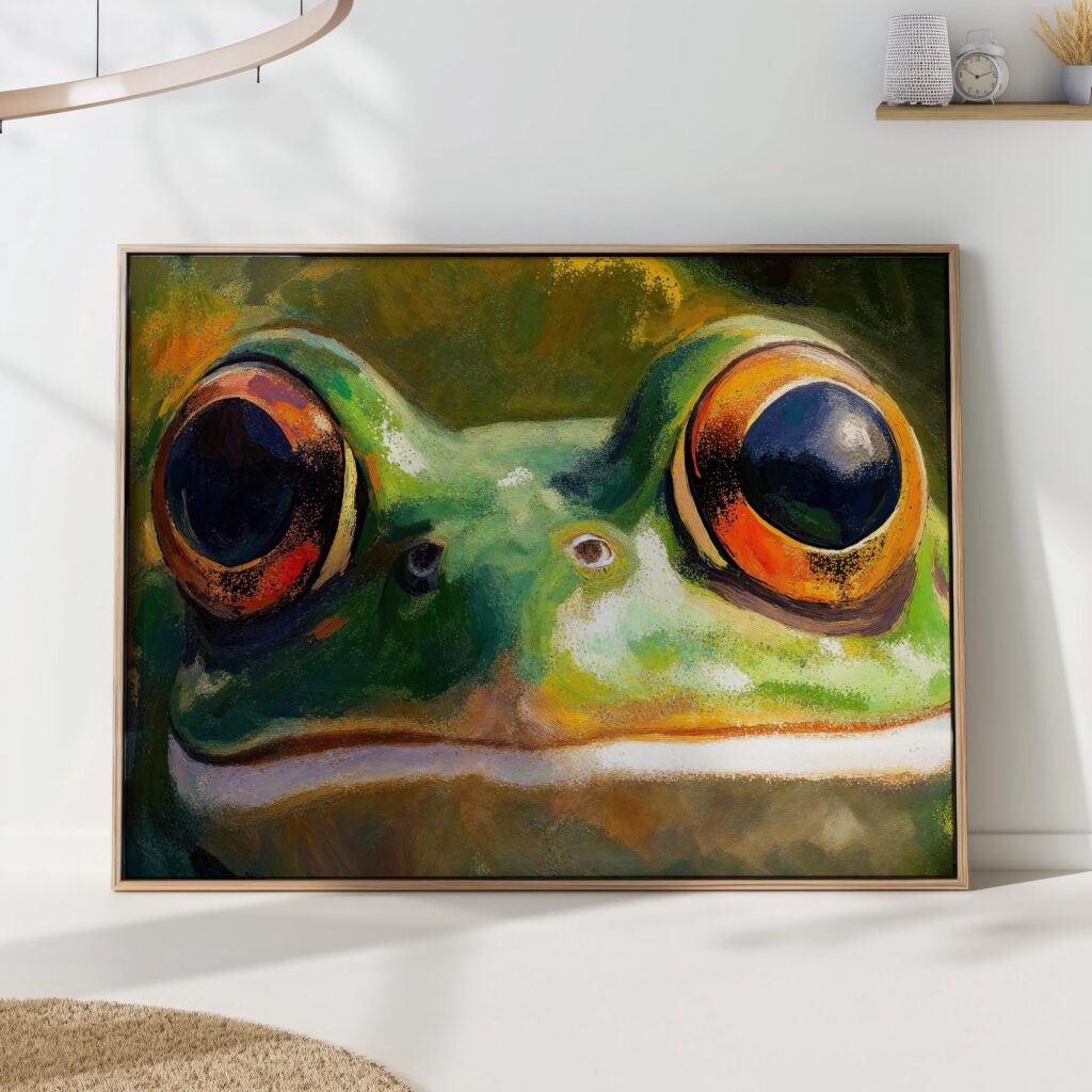 Vibrant Frog Eyes Wall Art Vibrant Frog Eyes Wall Art