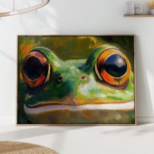 Vibrant Frog Eyes Wall Art