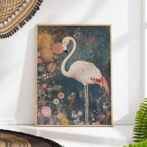 Vintage Flamingo Art Print