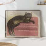 Vintage French Cat Art Print