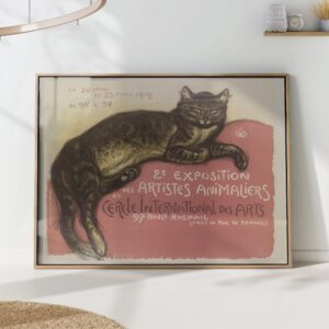 Vintage French Cat Art Print