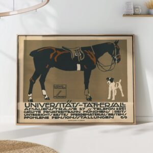 Vintage Hohlwein Horse Poster