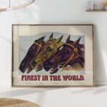 Vintage Horse Racing Print