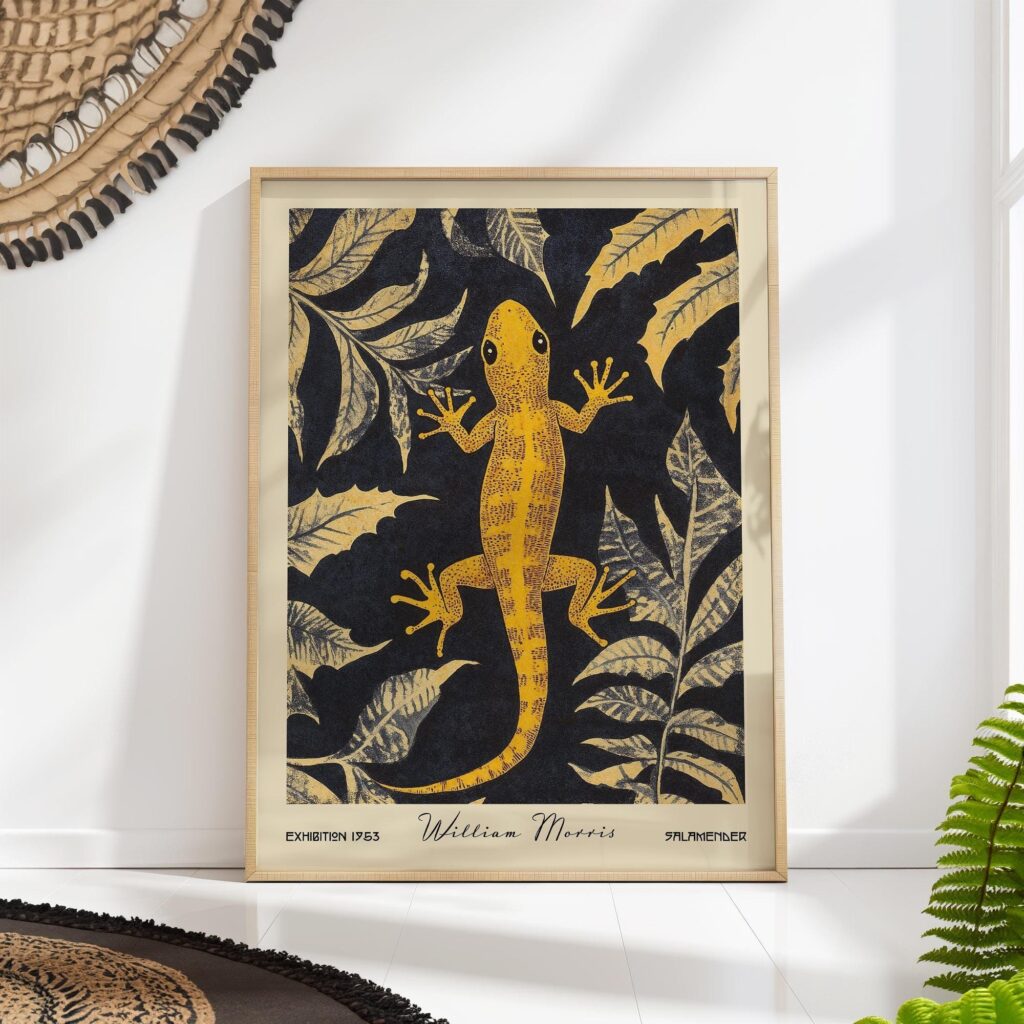 Vintage Salamander Art Print Vintage Salamander Art Print
