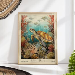 Vintage Sea Turtle Art Print