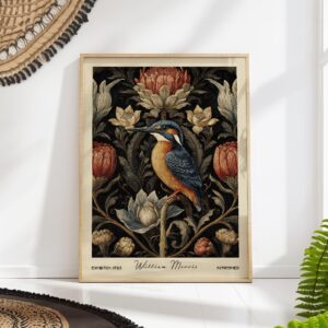 Vintage William Morris Kingfisher Print