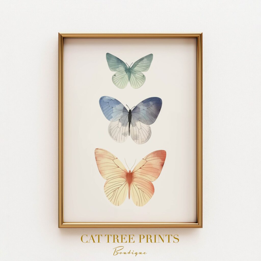 Watercolor Butterfly Print Watercolor Butterfly Print