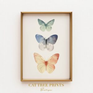 Watercolor Butterfly Print